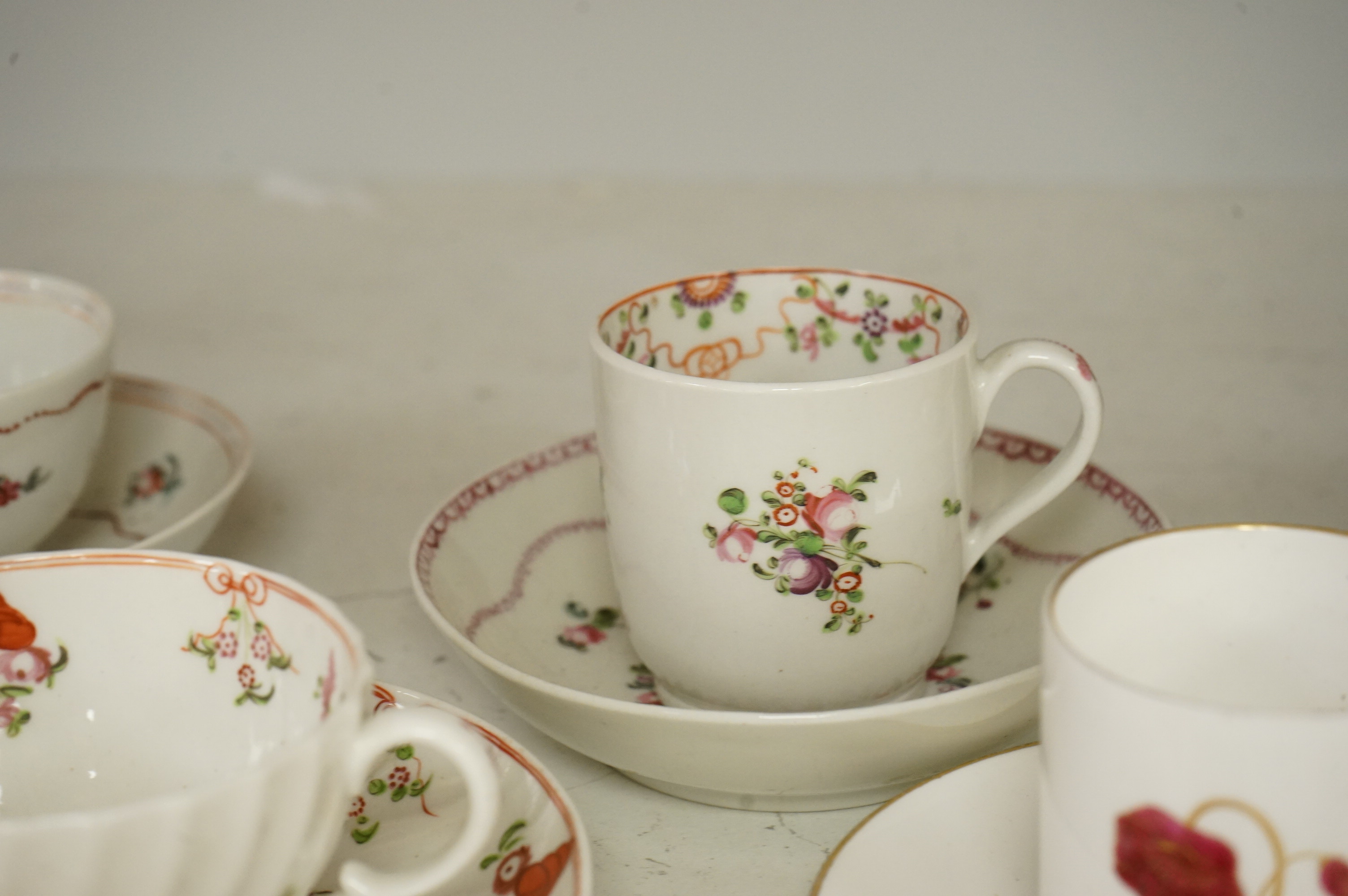 A collection of 18th century and later English teaware (18)